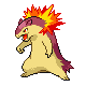 Typhlosion mle shiny dans Diamant et Perle